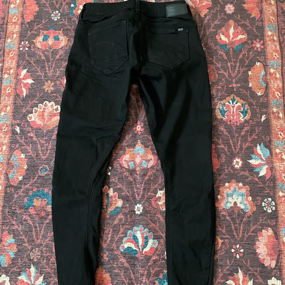 G-Star Raw Arc 3D Mid-Rise Skinny Jean in Black - Picture 3 of 10